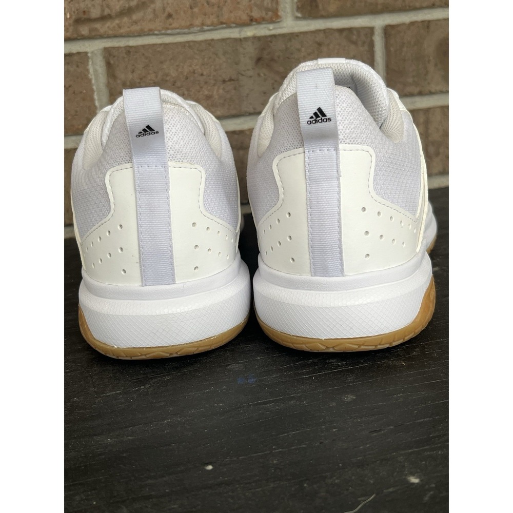 Adidas Women's Size 12 Ligra 7  Collegiate Sneakers White Black Volleyball - Picture 4 of 10